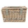 Bleached willow picnic basket