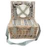 Bleached willow picnic basket