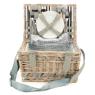 Bleached willow picnic basket
