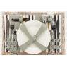 Bleached willow picnic basket