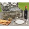 Grey willow picnic basket