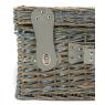 Grey willow picnic basket