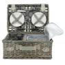 Grey willow picnic basket