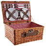 Picnic basket in honey stained willow