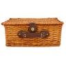 Picnic basket in honey stained willow