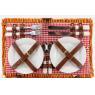 Picnic basket in honey stained willow