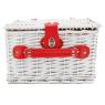 Mini picnic basket in white willow 2 persons