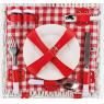 Mini picnic basket in white willow 2 persons