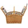 Valise pique-nique isotherme en osier naturel