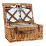 Valise pique-nique isotherme en osier naturel