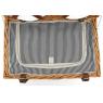Valise pique-nique isotherme en osier naturel