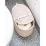 Oval double tissue rattan roll box 