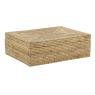 Natural rattan storage box