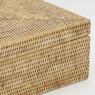 Natural rattan storage box