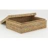 Natural rattan storage box