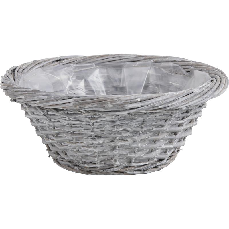 Corbeille En Osier Demi-sphère – Diamètre 30,5 Cm, Hauteur 12 Cm – Sans Couvercle – Décoration