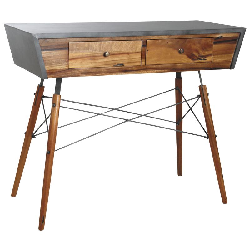 Console Alice en bois de suar massif et métal NCS1180 Aubry Gaspard Console Alice en bois de suar massif et métal NCS1180 Aubry Gaspard