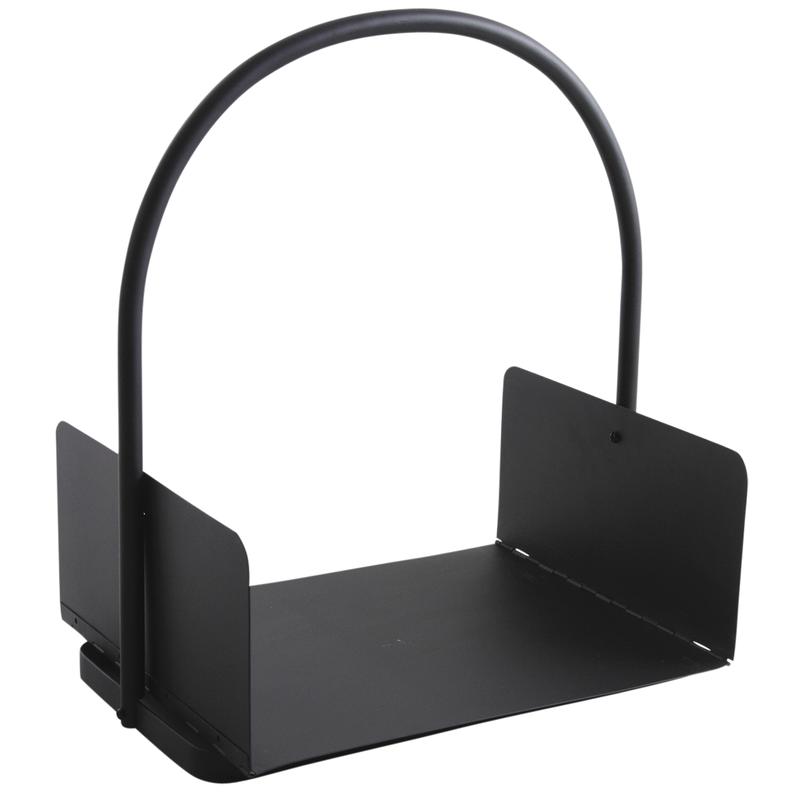 Black metal log holder PBU2260 Aubry Gaspard