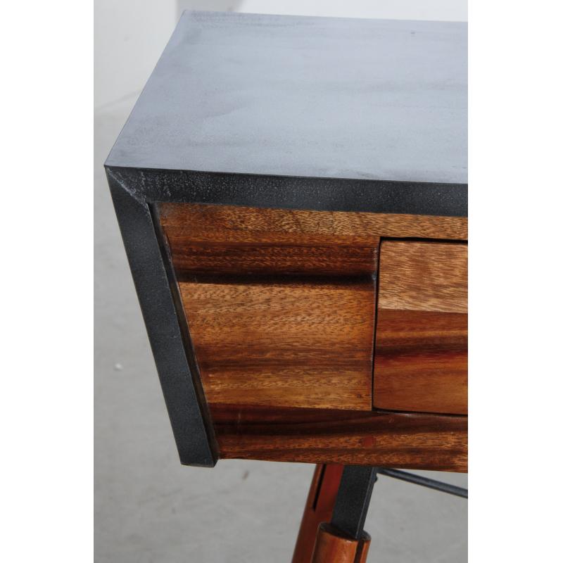 Console Alice en bois de suar massif et métal NCS1180 Aubry Gaspard Console Alice en bois de suar massif et métal NCS1180 Aubry Gaspard