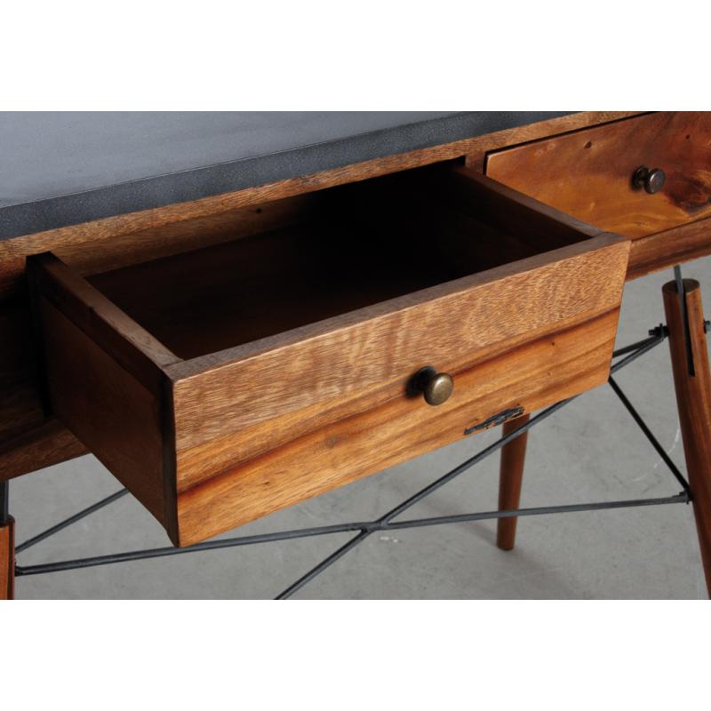 Console Alice en bois de suar massif et métal NCS1180 Aubry Gaspard Console Alice en bois de suar massif et métal NCS1180 Aubry Gaspard