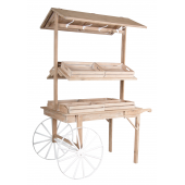 Photo NPR1720 : Bleached wooden and metal handcart