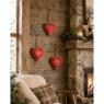 Red metal hanging heart