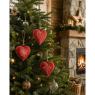Red metal hanging heart