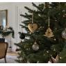 Metal Christmas tree and heart ornament